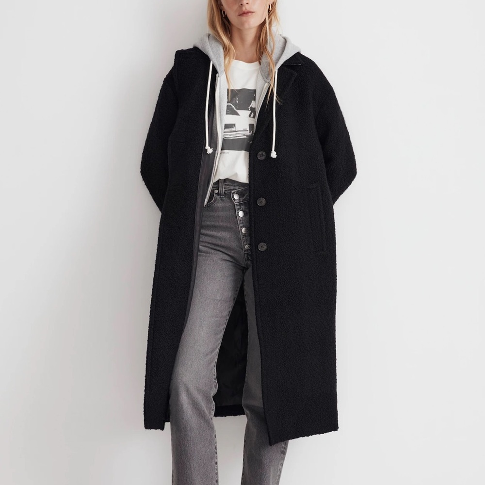 NWT Madewell The Alonzo Coat in Bouclé